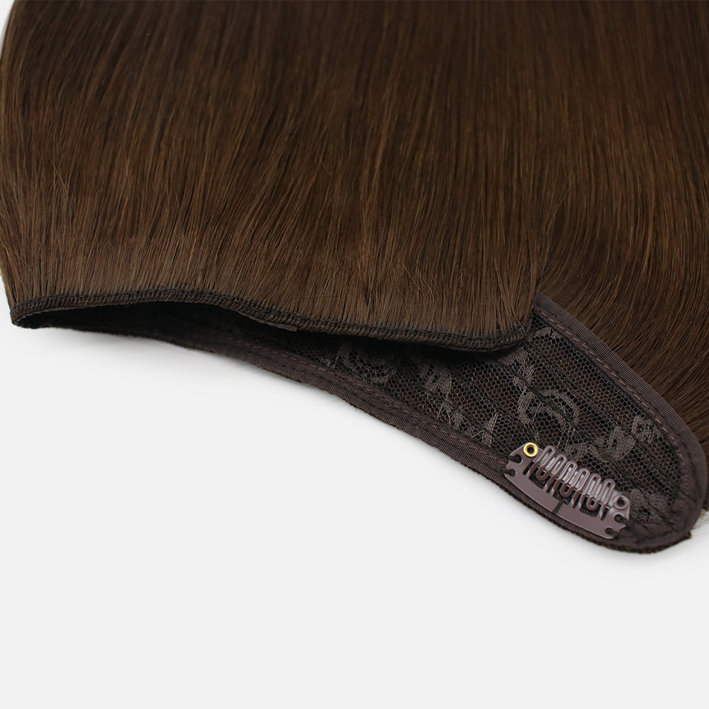 Brown with amber highlights hair extension